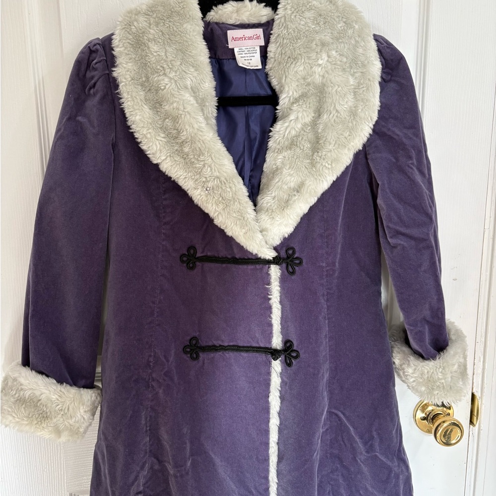 American Girl Samantha Winter Coat Dress Like Your Doll size 12 RETIRED RARE